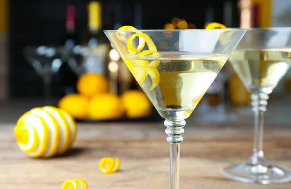 lemon drop martini mixed drink