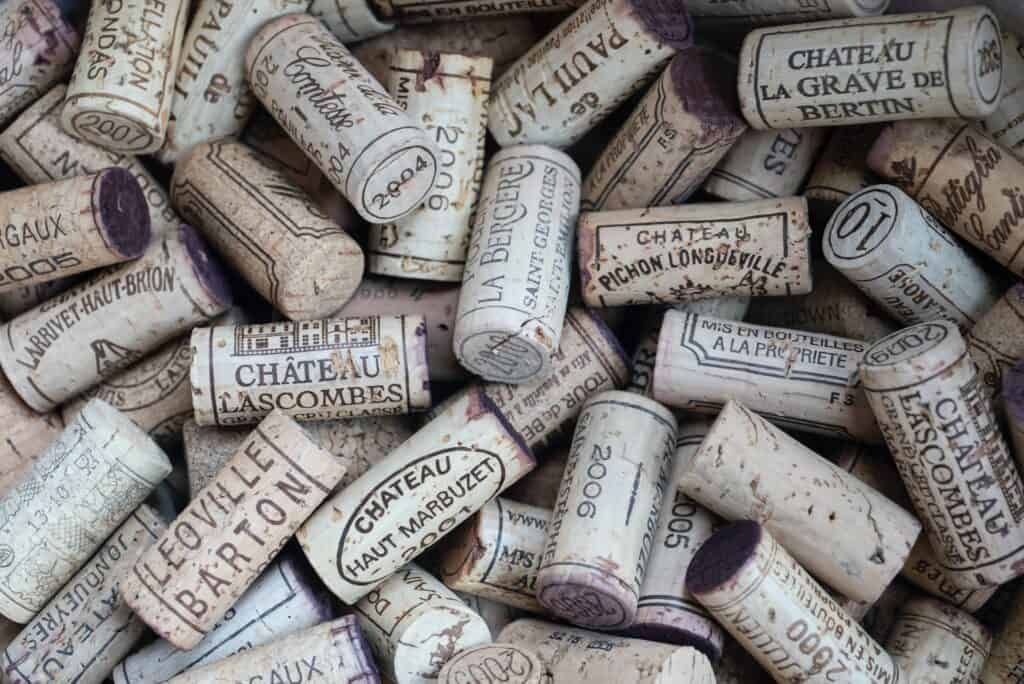 wine corks and bar tools
